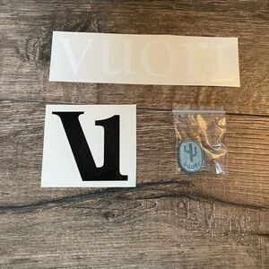 Vuori pin and stickers